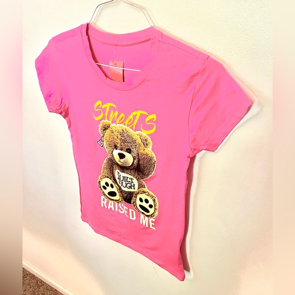 3 FORTY SIZE XL BRIGHT PINK TEE. NWT. - Picture 3 of 8